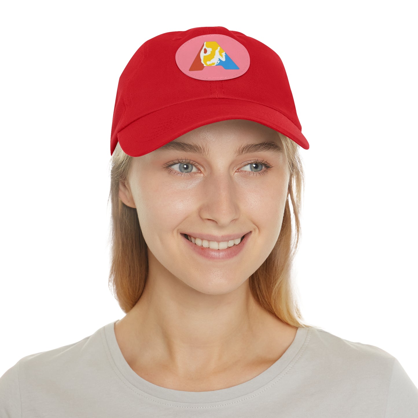 Mom&Dad Hat with Leather Patch (Round - logo imprimat) - Academia Campionilor suporter