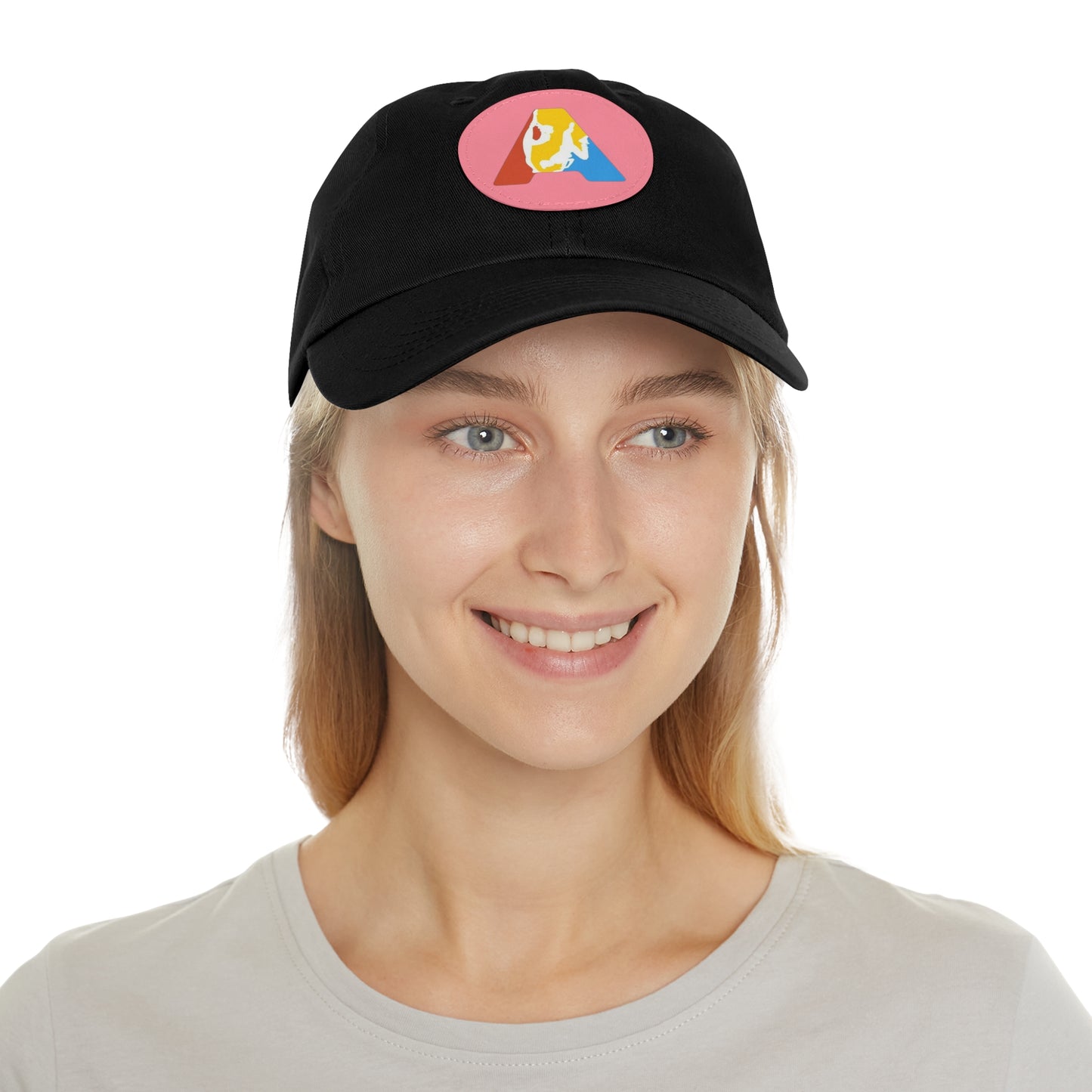 Mom&Dad Hat with Leather Patch (Round - logo imprimat) - Academia Campionilor suporter