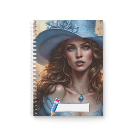 Women in Blue Spiral Notebook