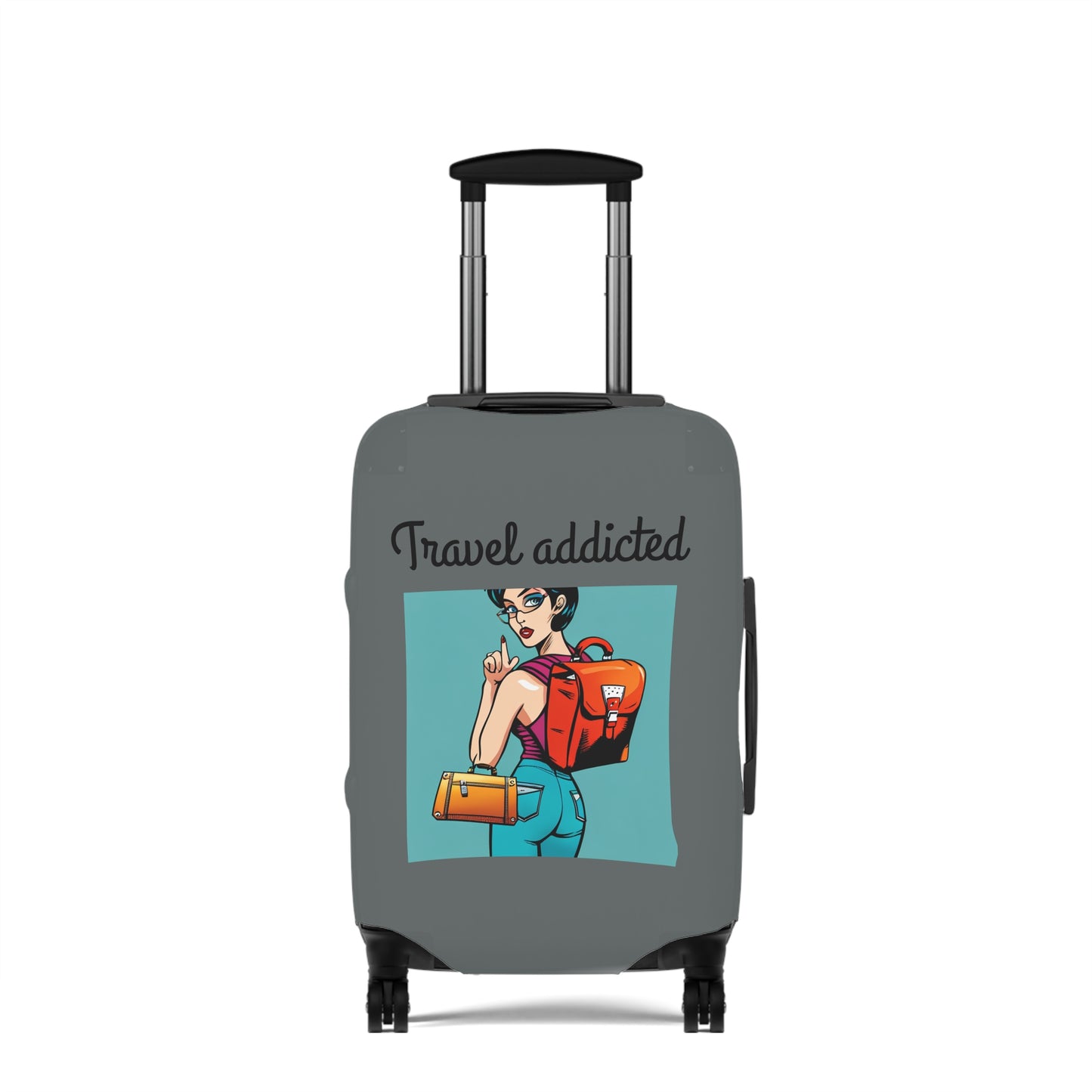 Travel addicted  Luggage Cover