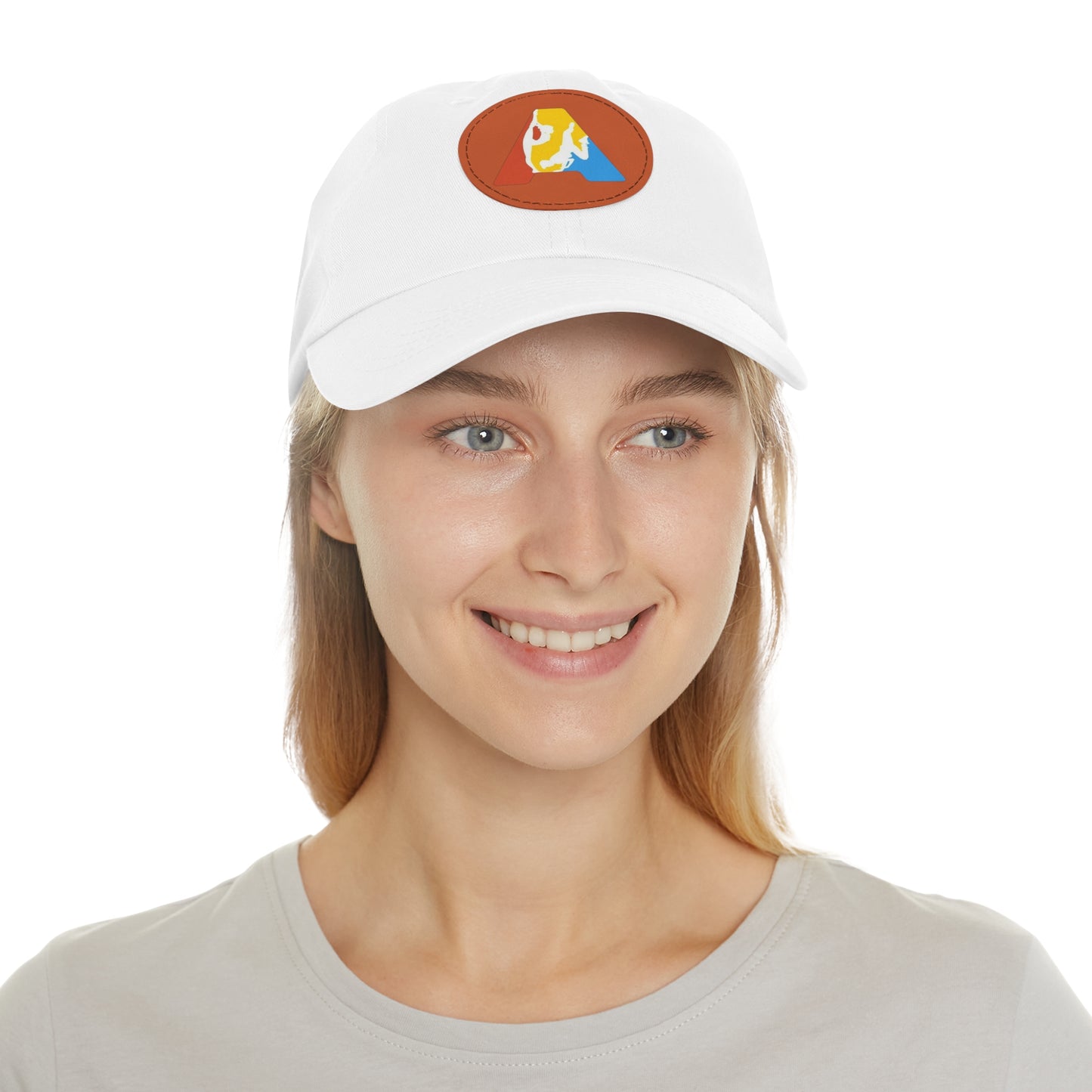 Mom&Dad Hat with Leather Patch (Round - logo imprimat) - Academia Campionilor suporter