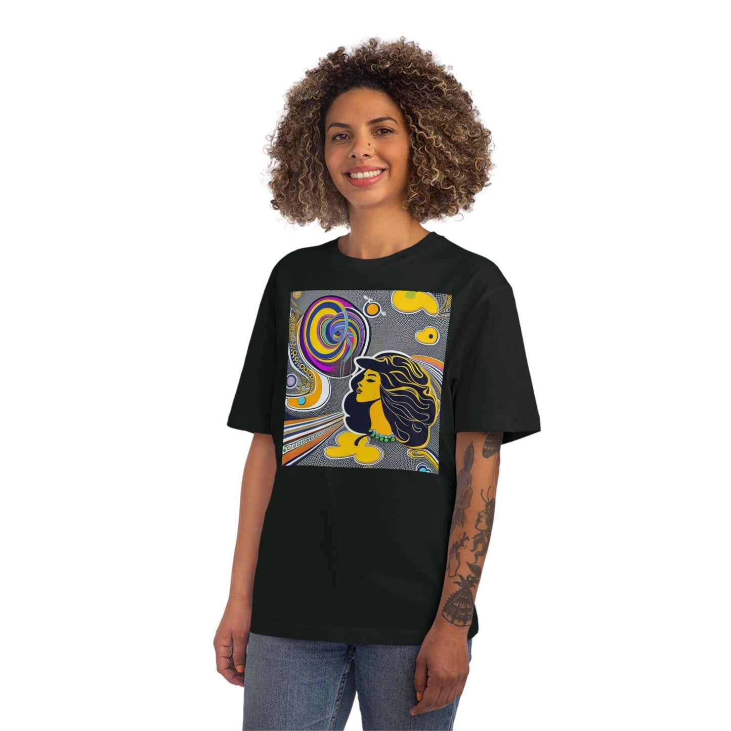 Woman colour spot - Unisex Fuser T-shirt