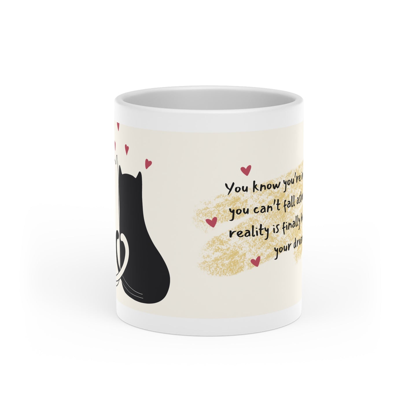 Heart-Shaped Mug -Thanks for your love and support