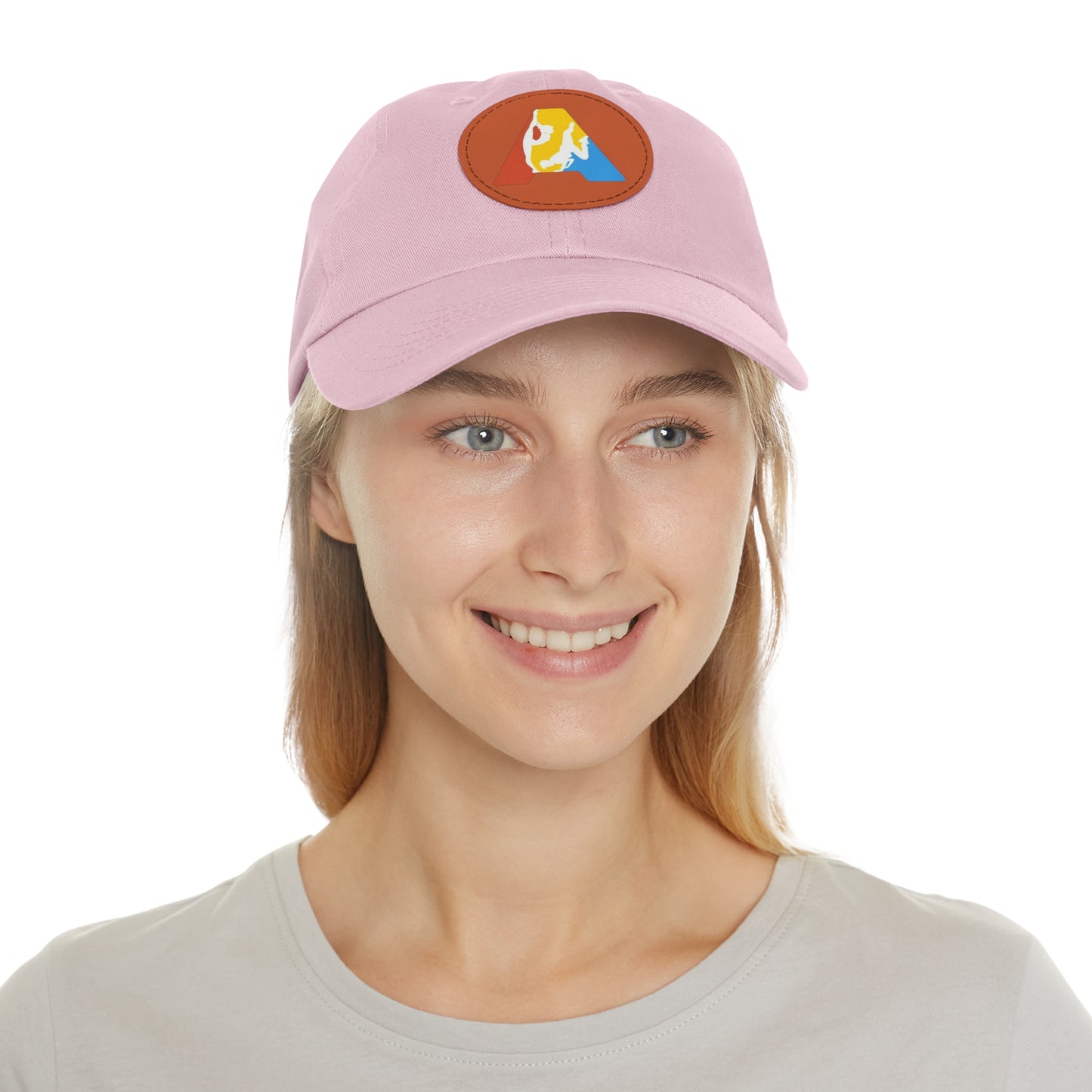 Mom&Dad Hat with Leather Patch (Round - logo imprimat) - Academia Campionilor suporter