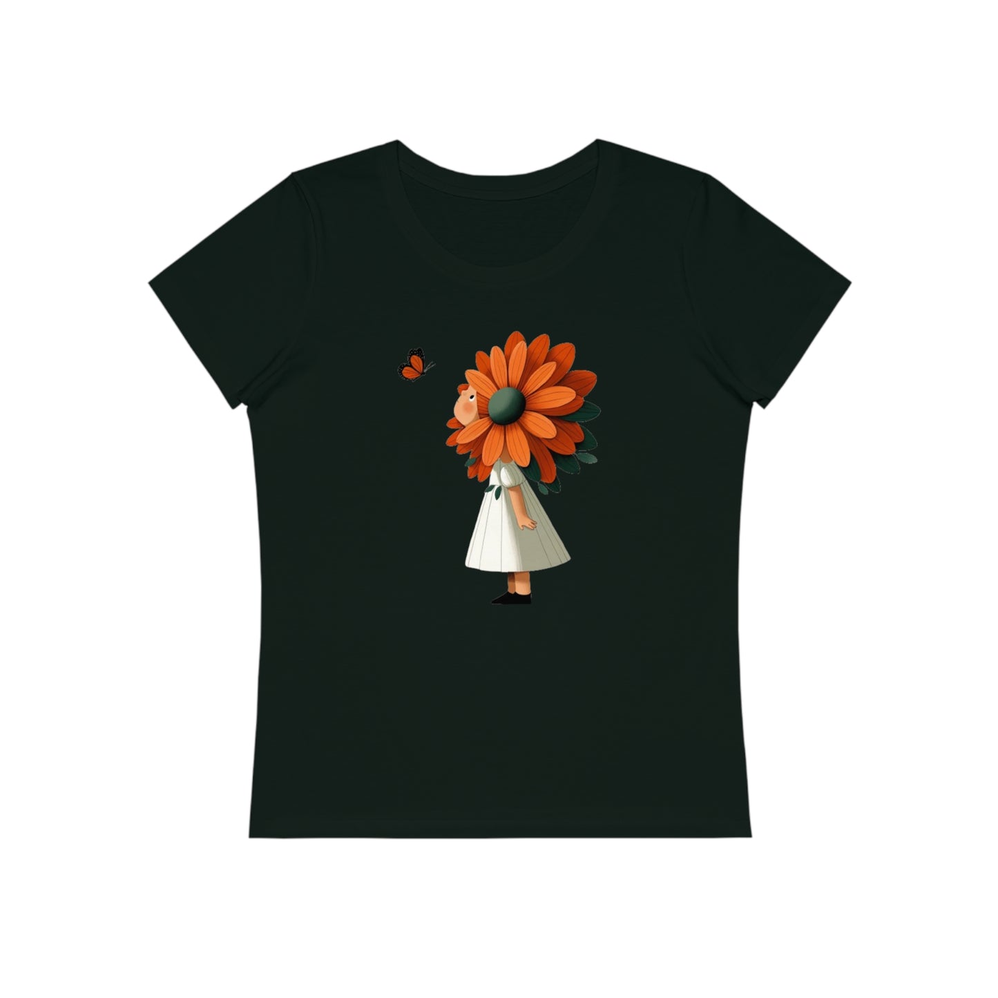 Girl Flower Women T-Shirt