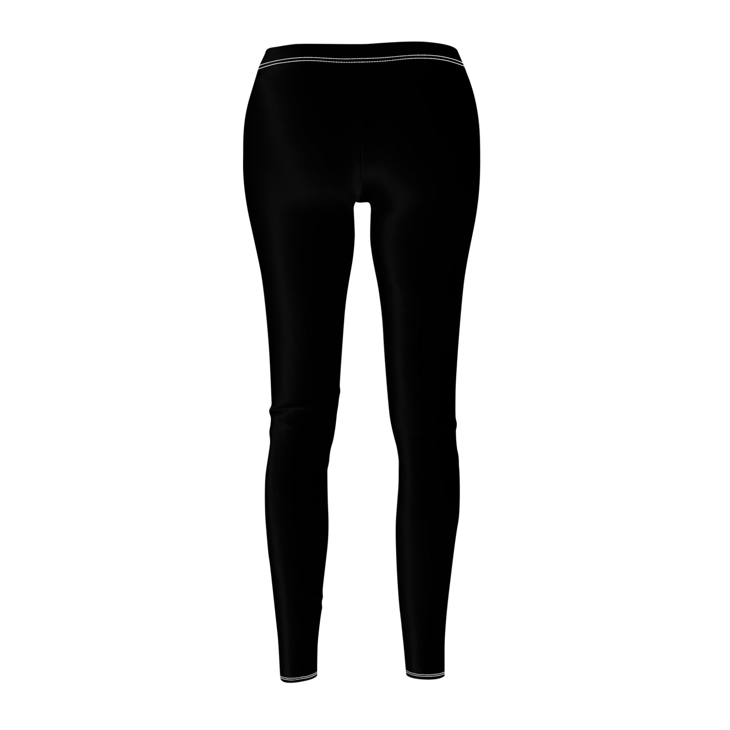 Women's Cut & Sew Casual Black Leggings (AOP)