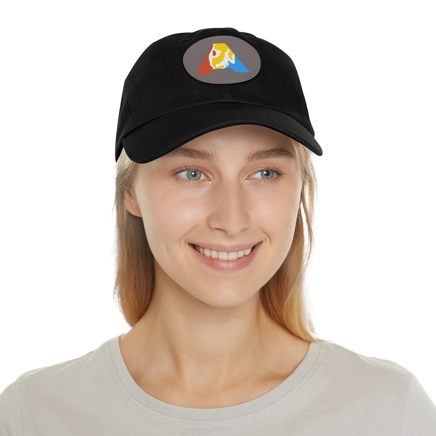 Mom&Dad Hat with Leather Patch (Round - logo imprimat) - Academia Campionilor suporter