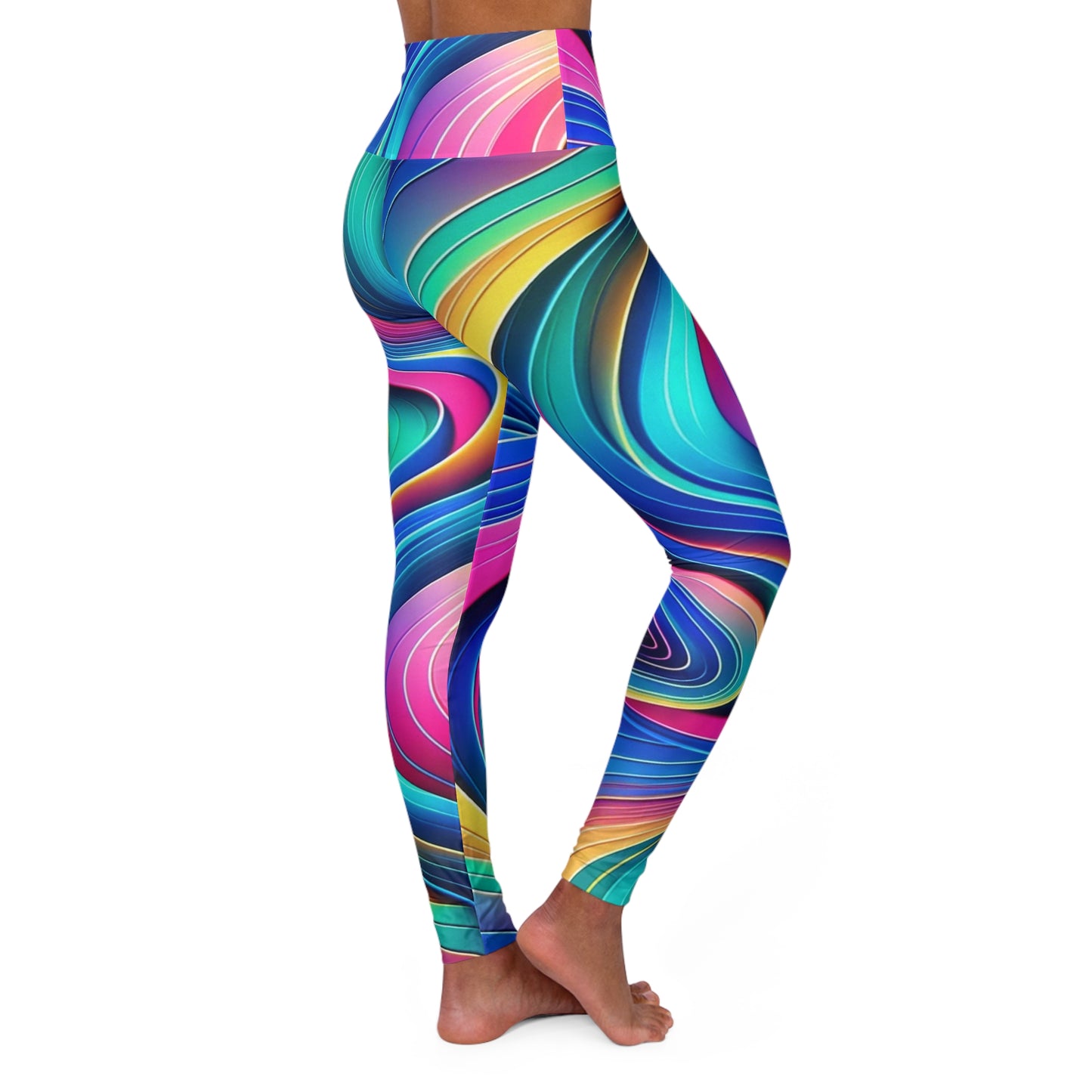 Curves High Waisted Fitness Leggings (A0003-L)