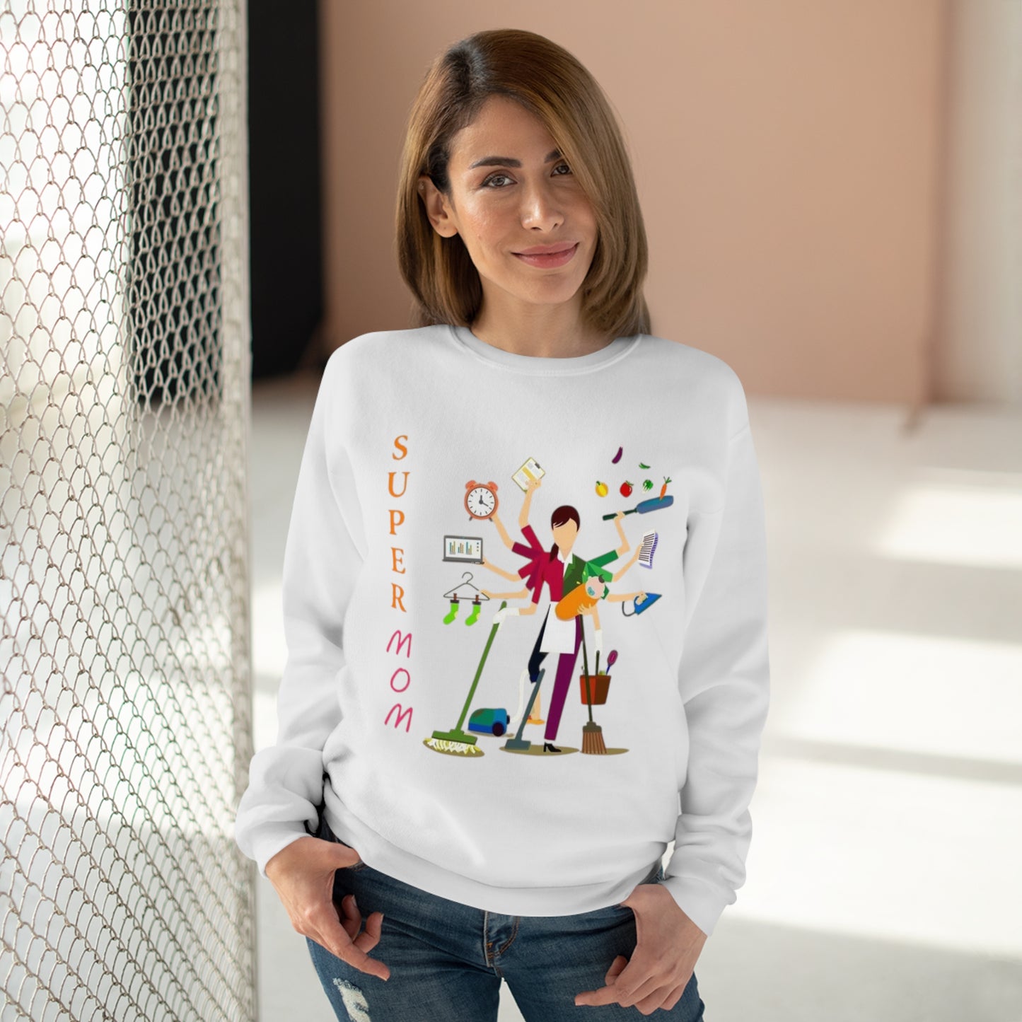 Super MoM - Unisex Crew Neck Sweatshirt (EU)