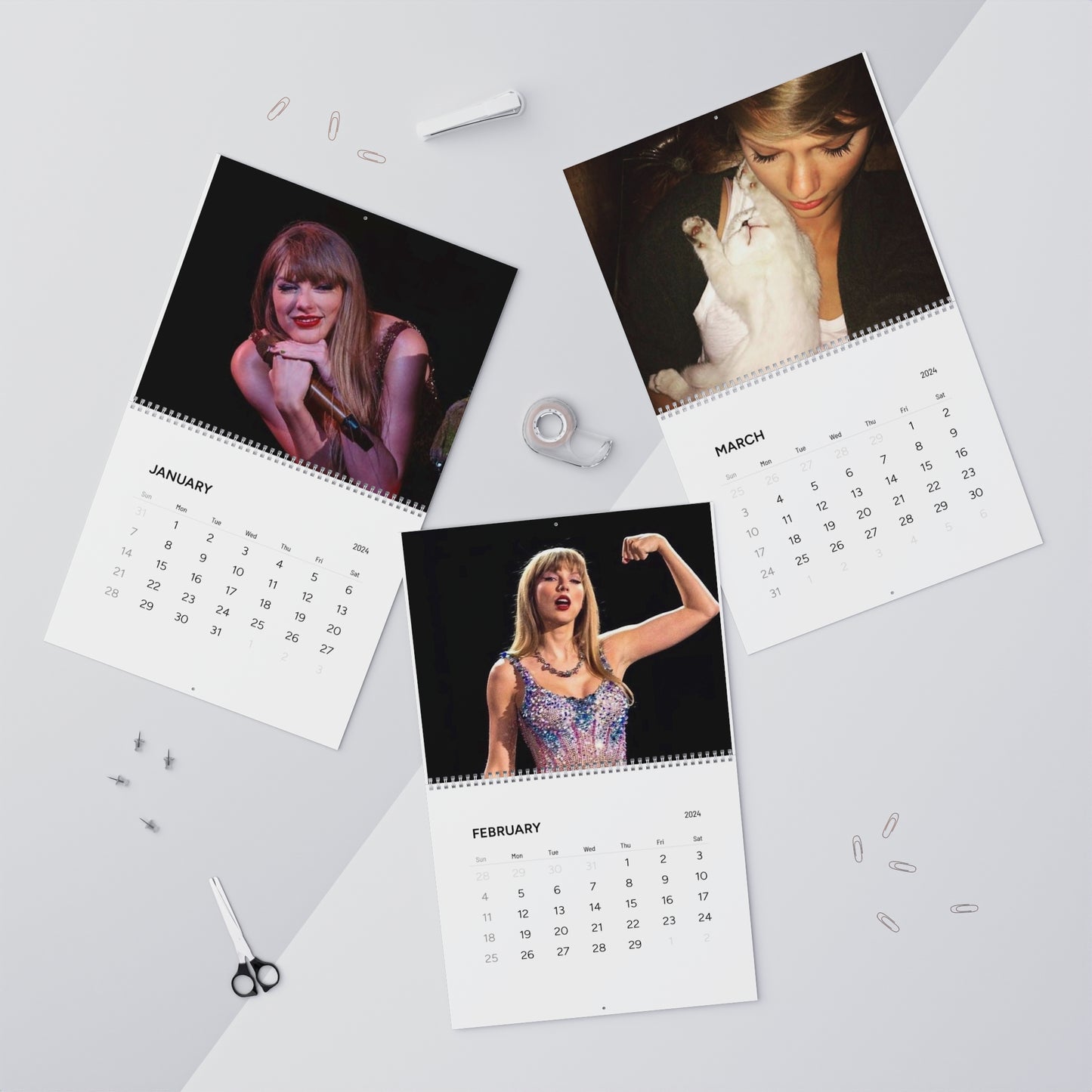 Taylor Eras Tour Wall Calendars (2024)