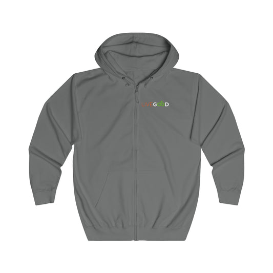 LiveGood Unisex Full Zip Hoodie