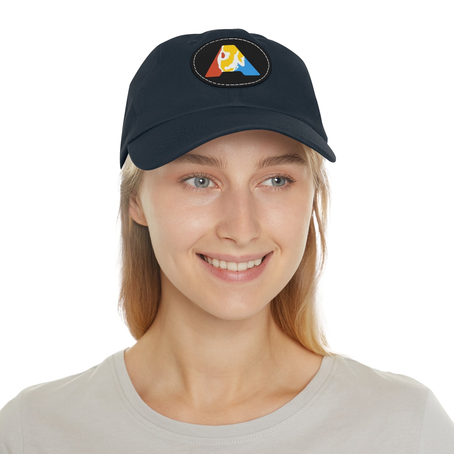 Mom&Dad Hat with Leather Patch (Round - logo imprimat) - Academia Campionilor suporter