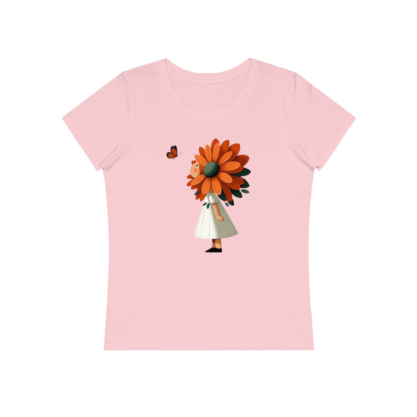 Girl Flower Women T-Shirt