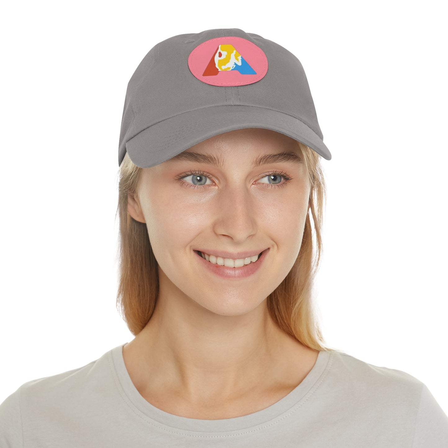 Mom&Dad Hat with Leather Patch (Round - logo imprimat) - Academia Campionilor suporter