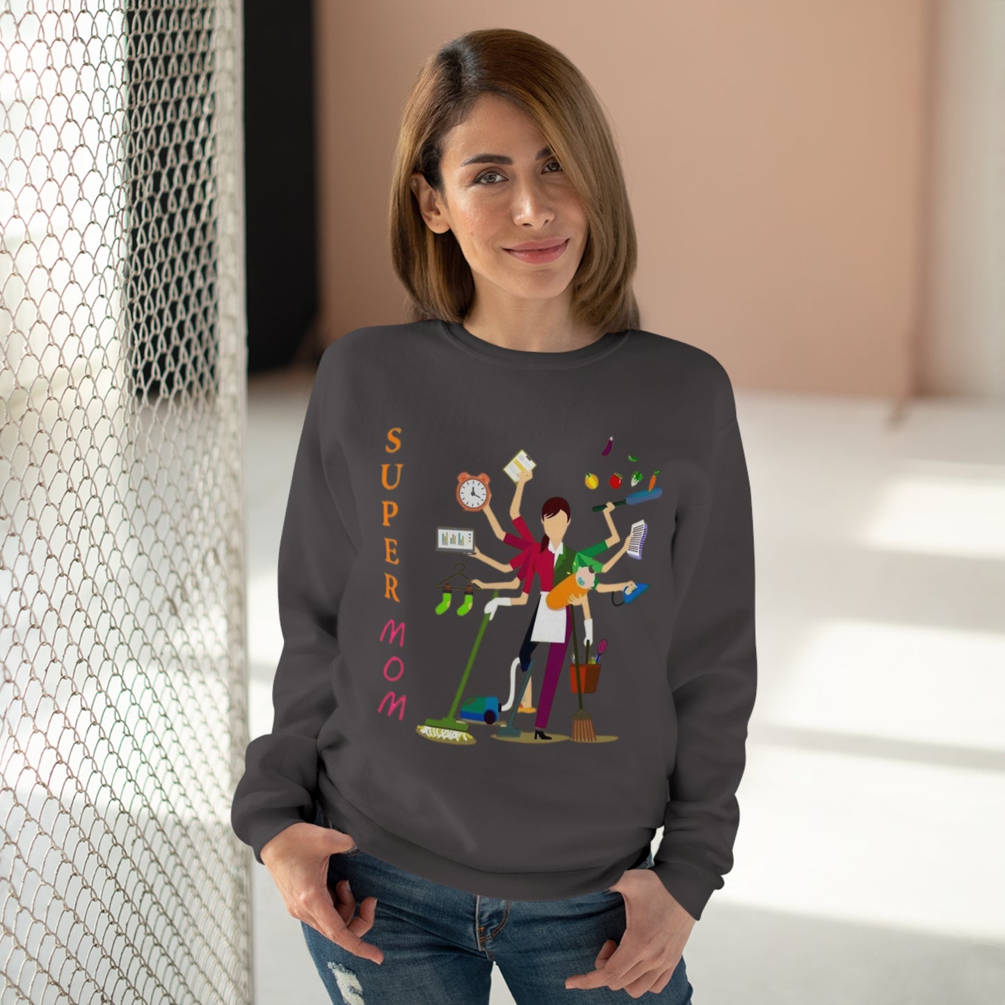 Super MoM - Unisex Crew Neck Sweatshirt (EU)