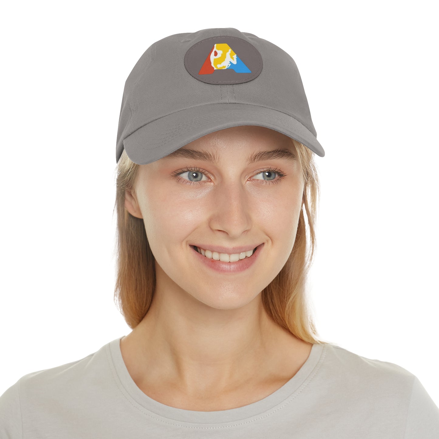 Mom&Dad Hat with Leather Patch (Round - logo imprimat) - Academia Campionilor suporter