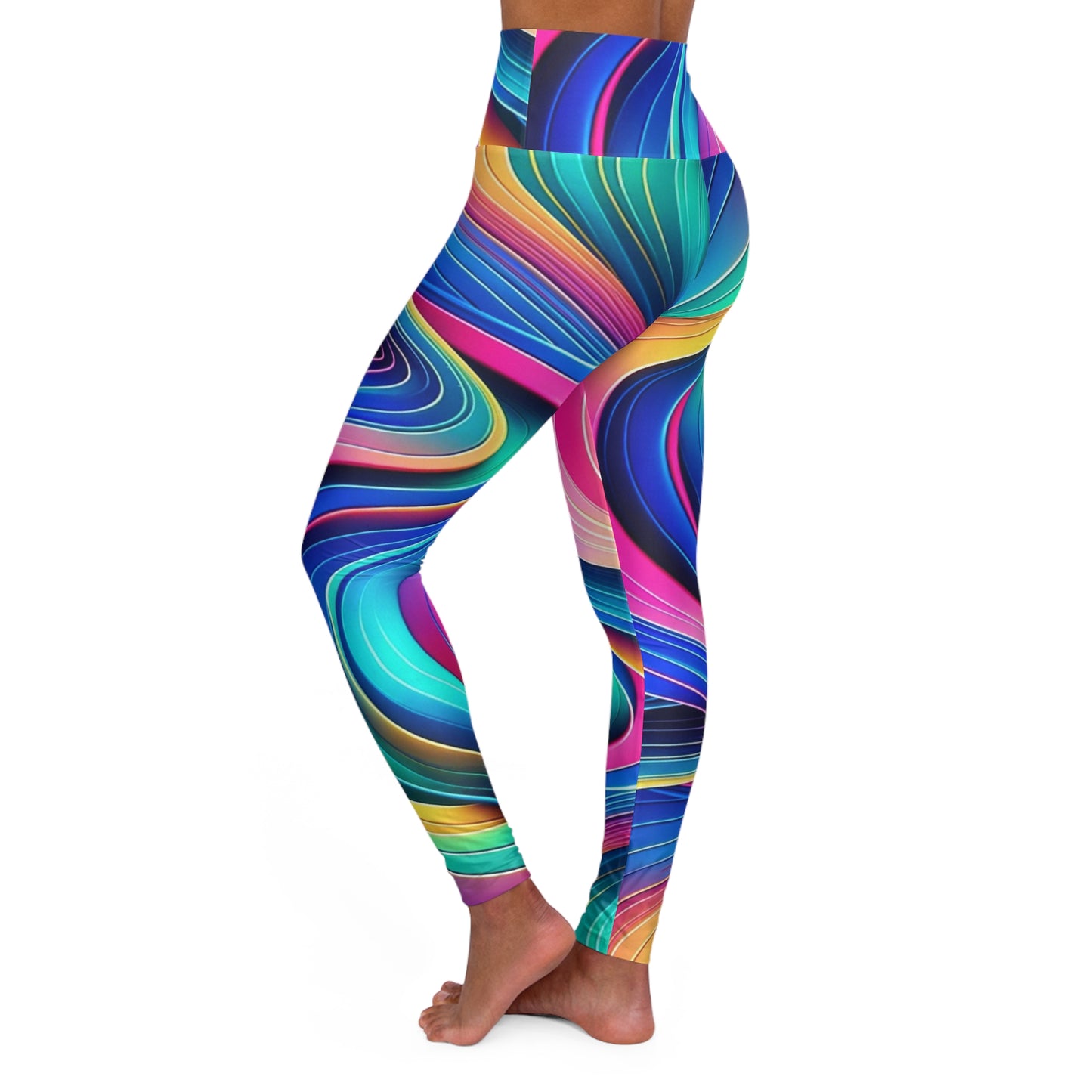 Curves High Waisted Fitness Leggings (A0003-L)