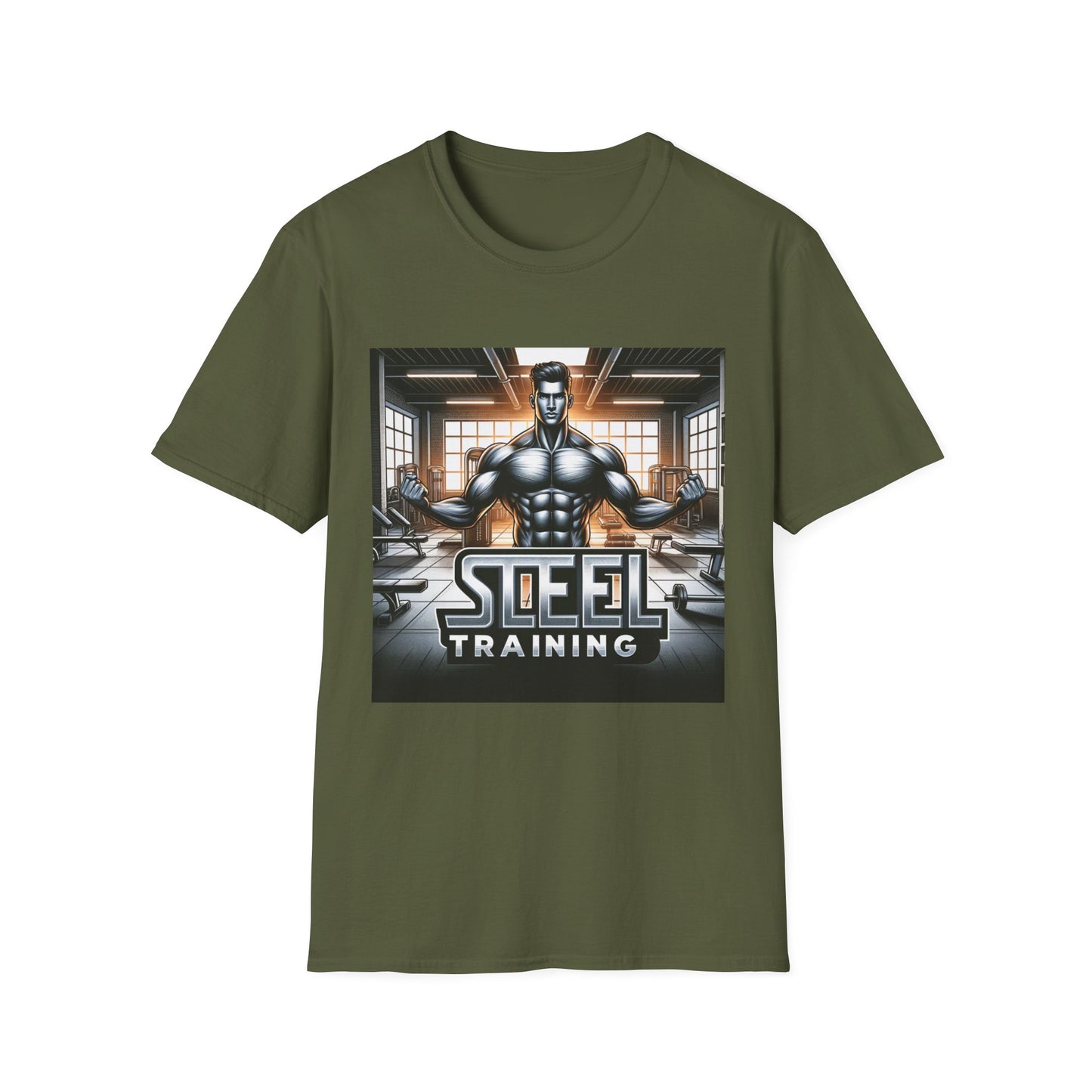 Steel Training T-Shirt/Gym Fitness&Aerobic/Steel Workouts (A0006-ST)