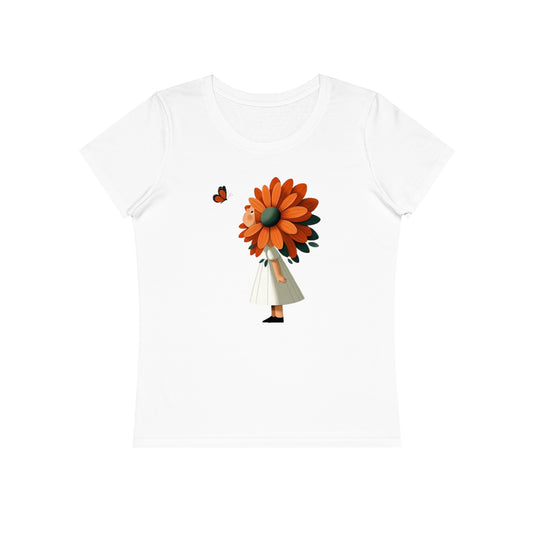 Girl Flower Women T-Shirt
