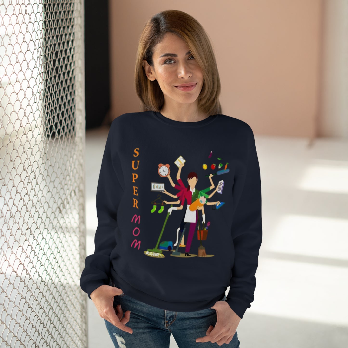 Super MoM - Unisex Crew Neck Sweatshirt (EU)