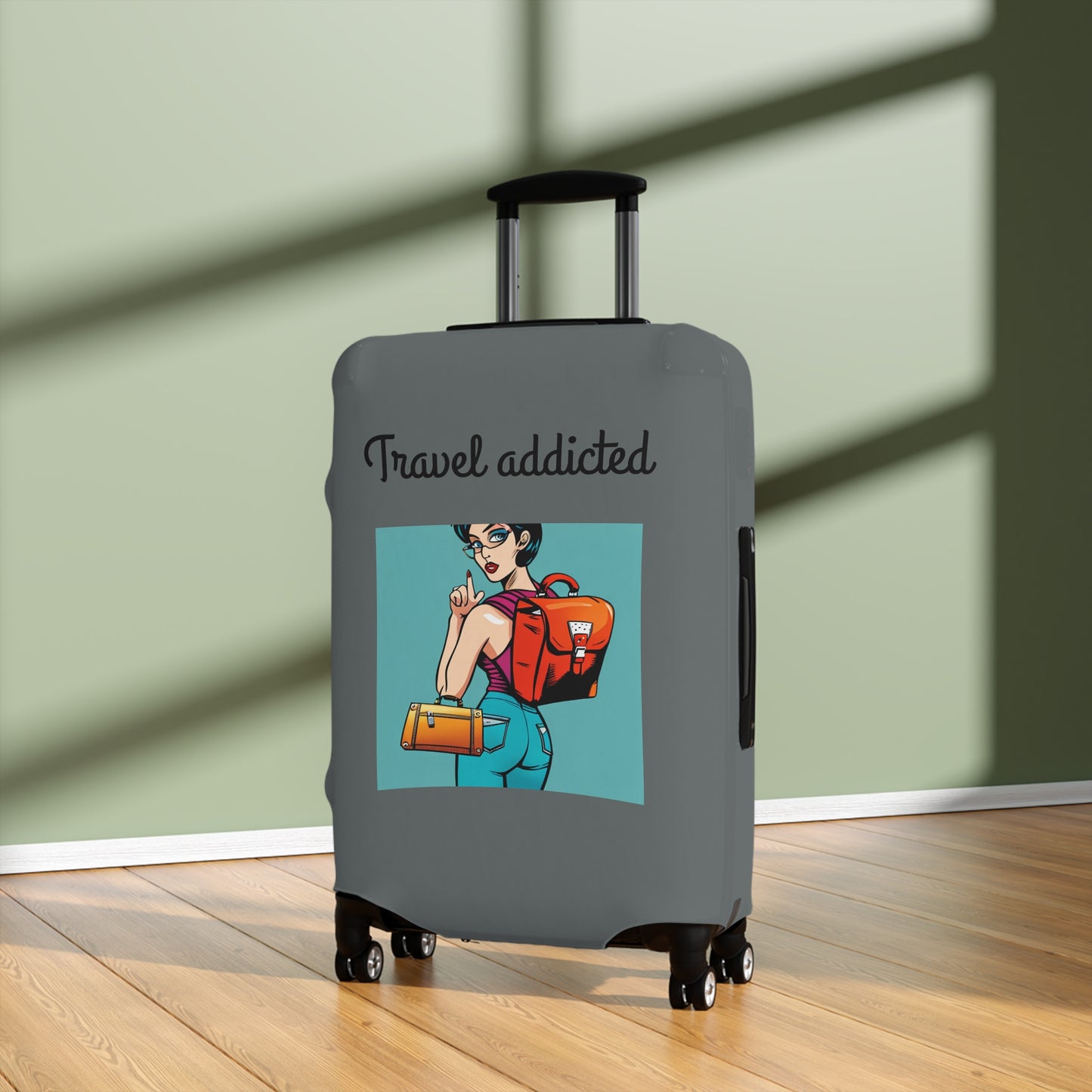 Travel addicted  Luggage Cover