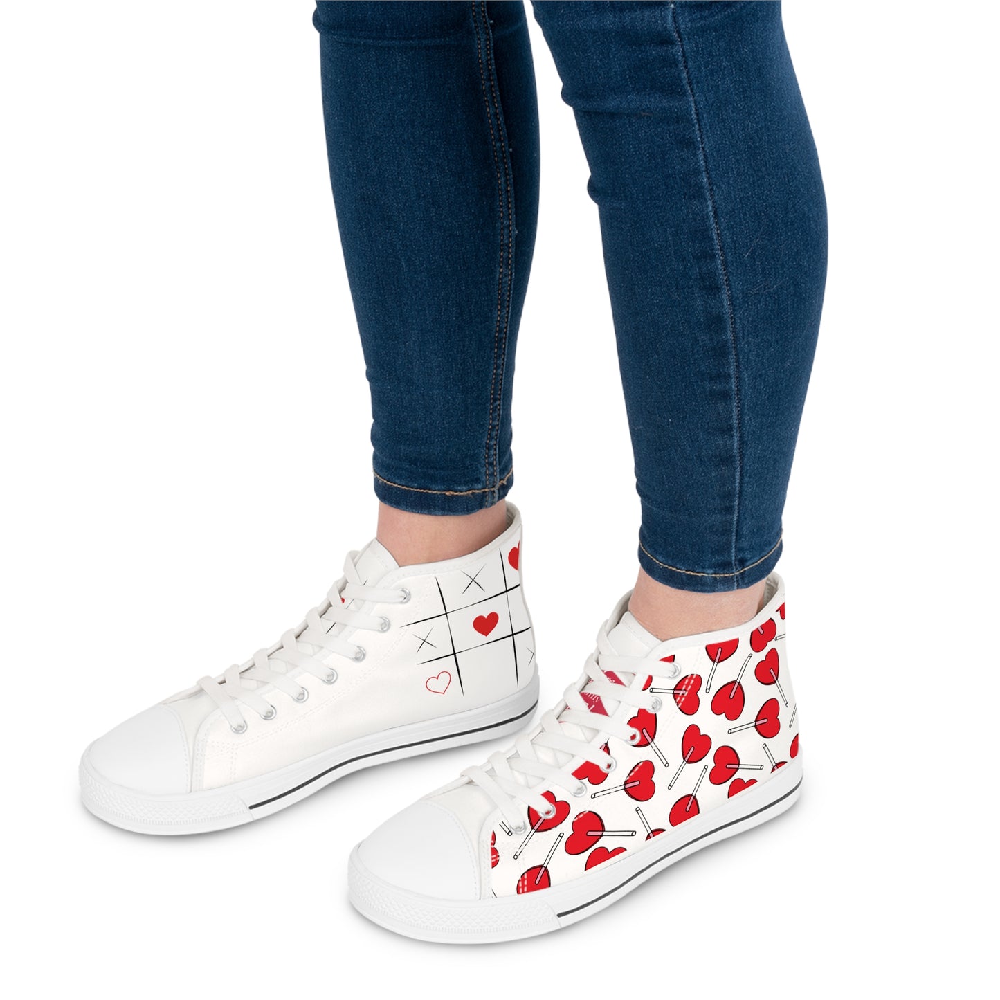 Heart Melt Women's High Top Sneakers