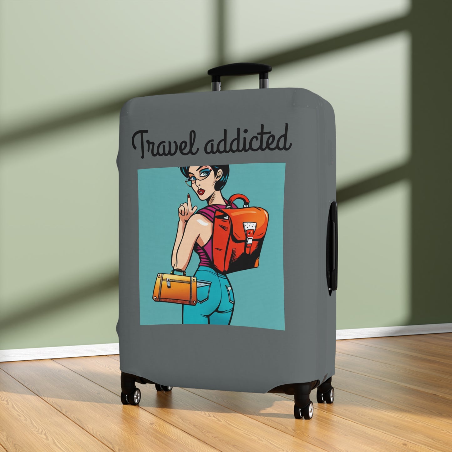 Travel addicted  Luggage Cover