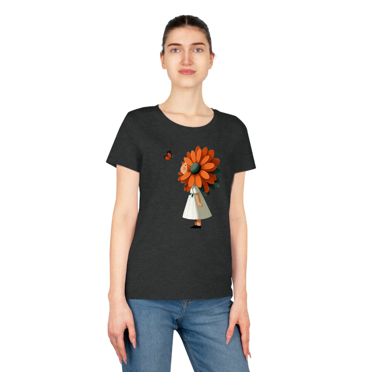 Girl Flower Women T-Shirt