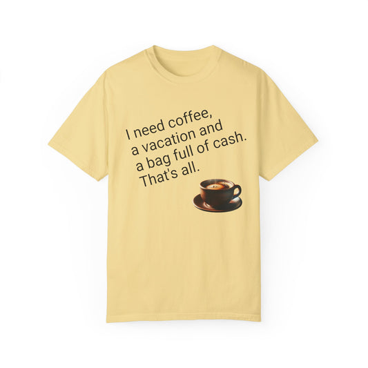 Coffee Lover Unisex Garment-Dyed T-shirt