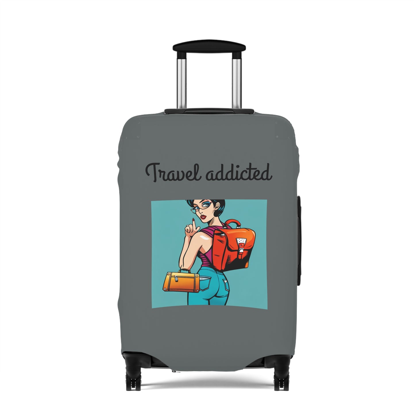 Travel addicted  Luggage Cover