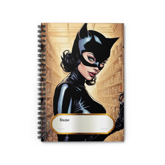 Cat Woman Spiral Notebook - Ruled Line