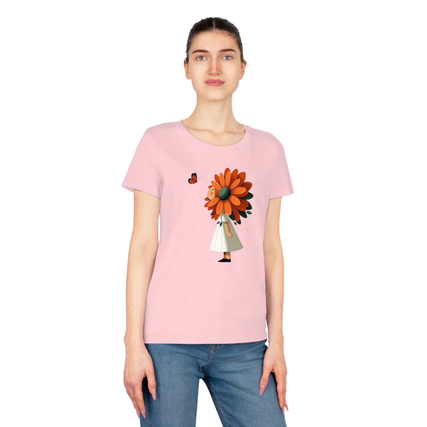 Girl Flower Women T-Shirt