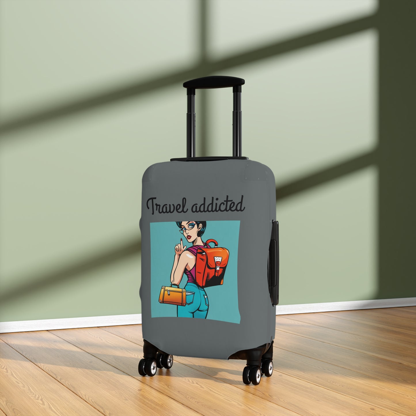 Travel addicted  Luggage Cover