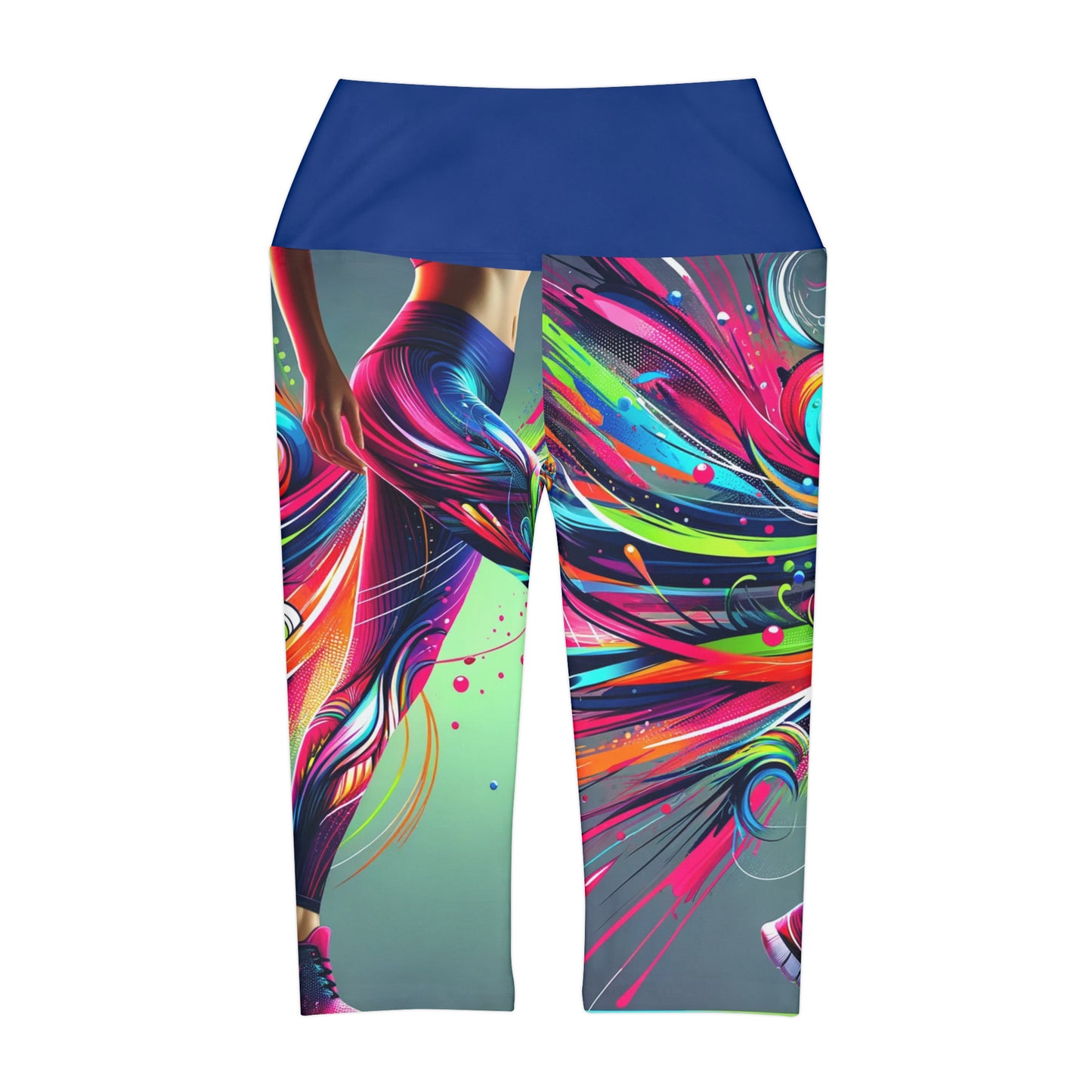 Curcubeu Yoga Capri Leggings (AOP)