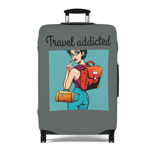 Travel addicted  Luggage Cover