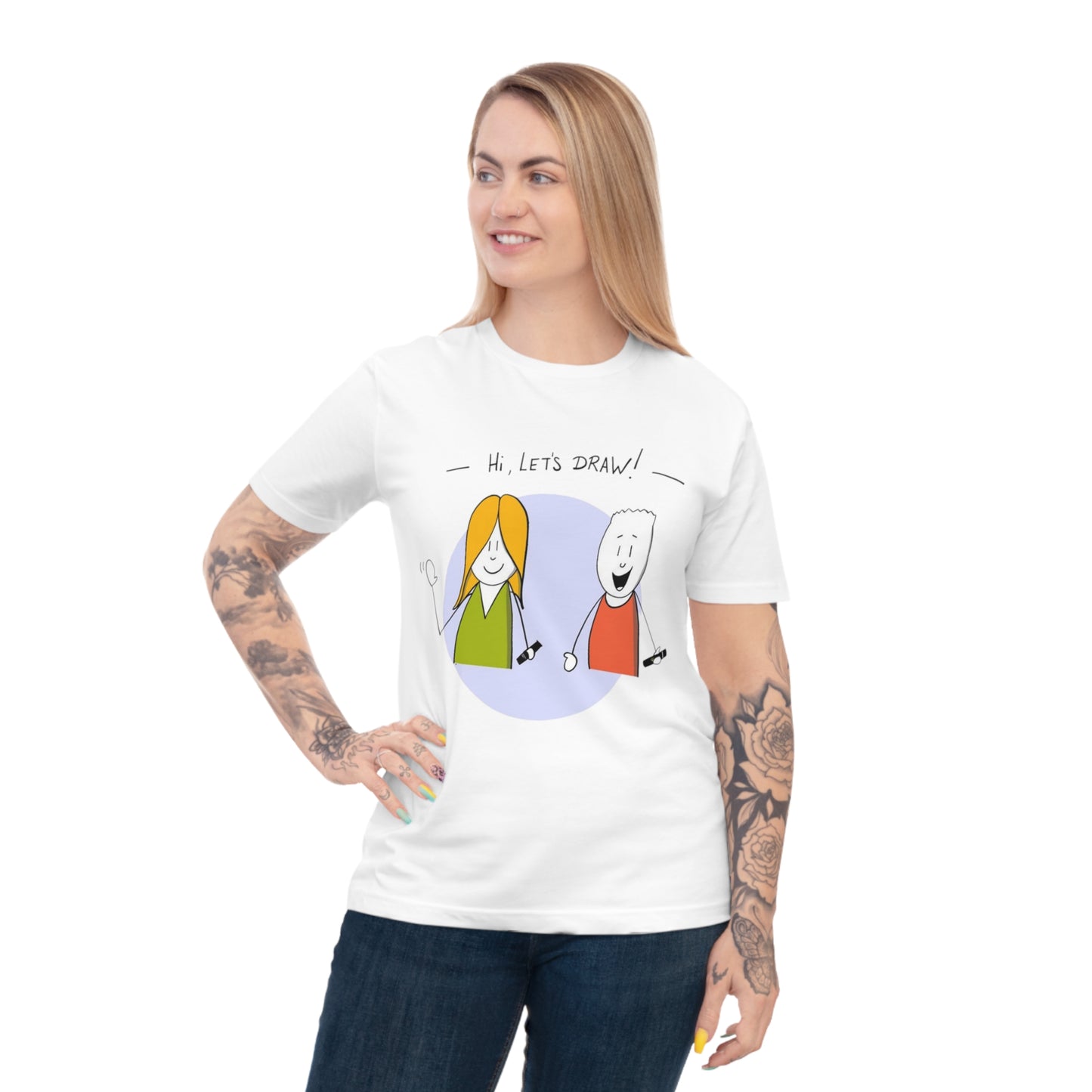 'Lets Draw' Unisex Classic Jersey T-shirt