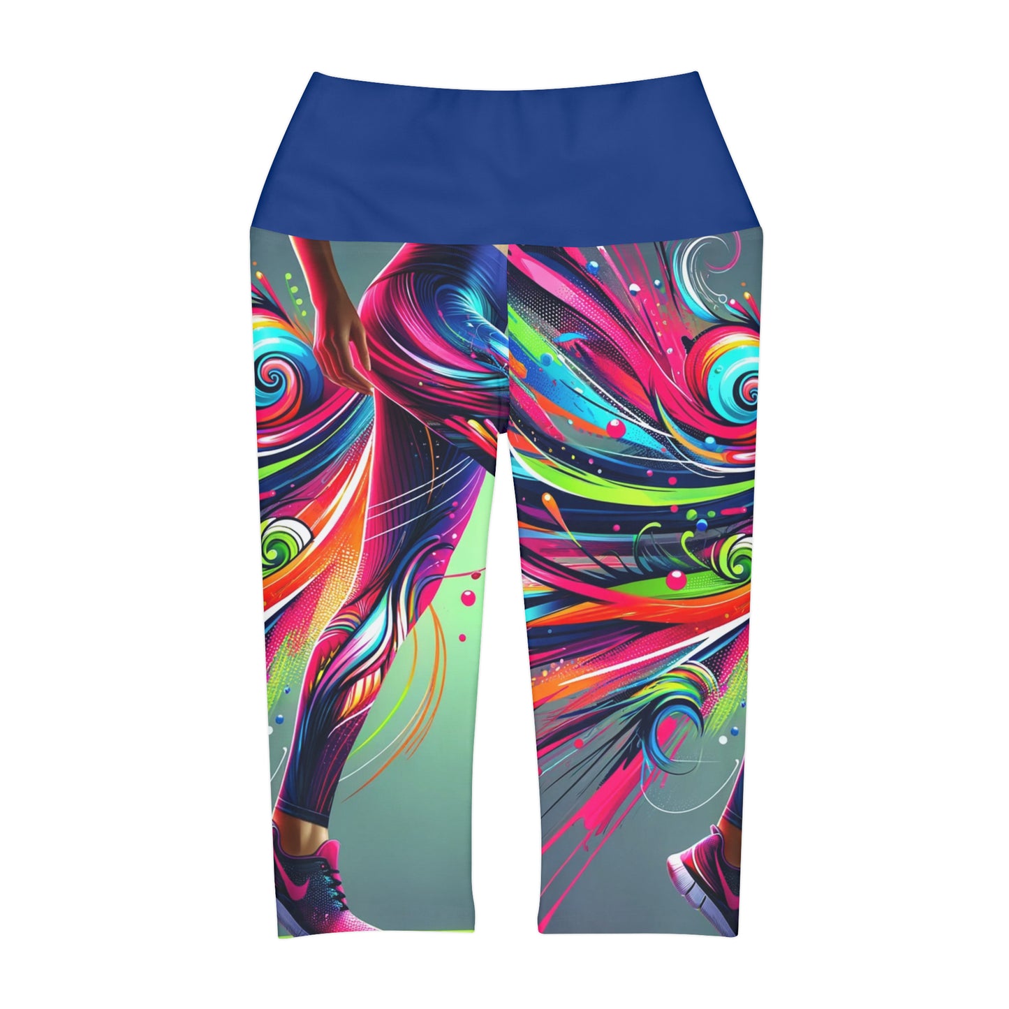 Curcubeu Yoga Capri Leggings (AOP)