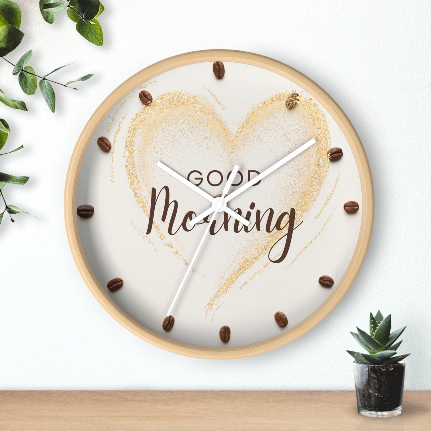 Love&Coffee Wall Clock/Coffee addicted/In Love Forever