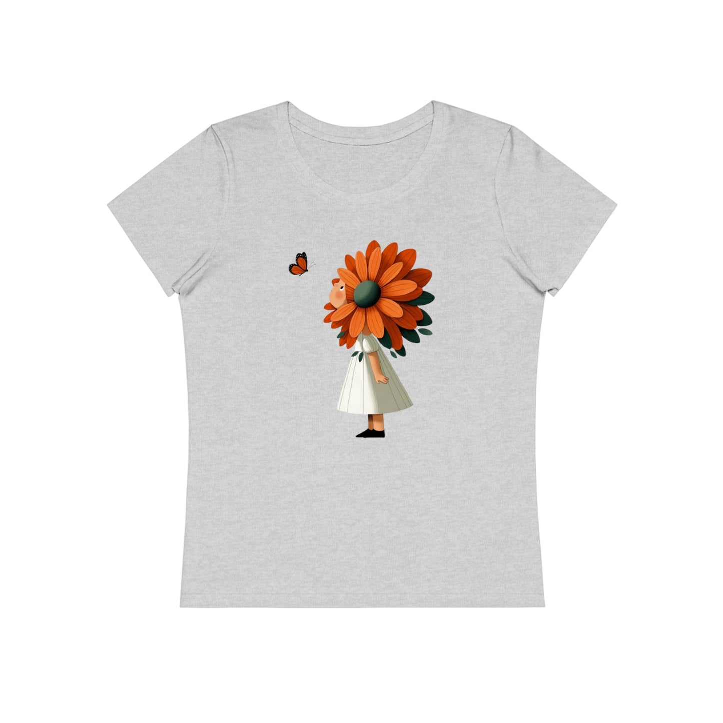 Girl Flower Women T-Shirt