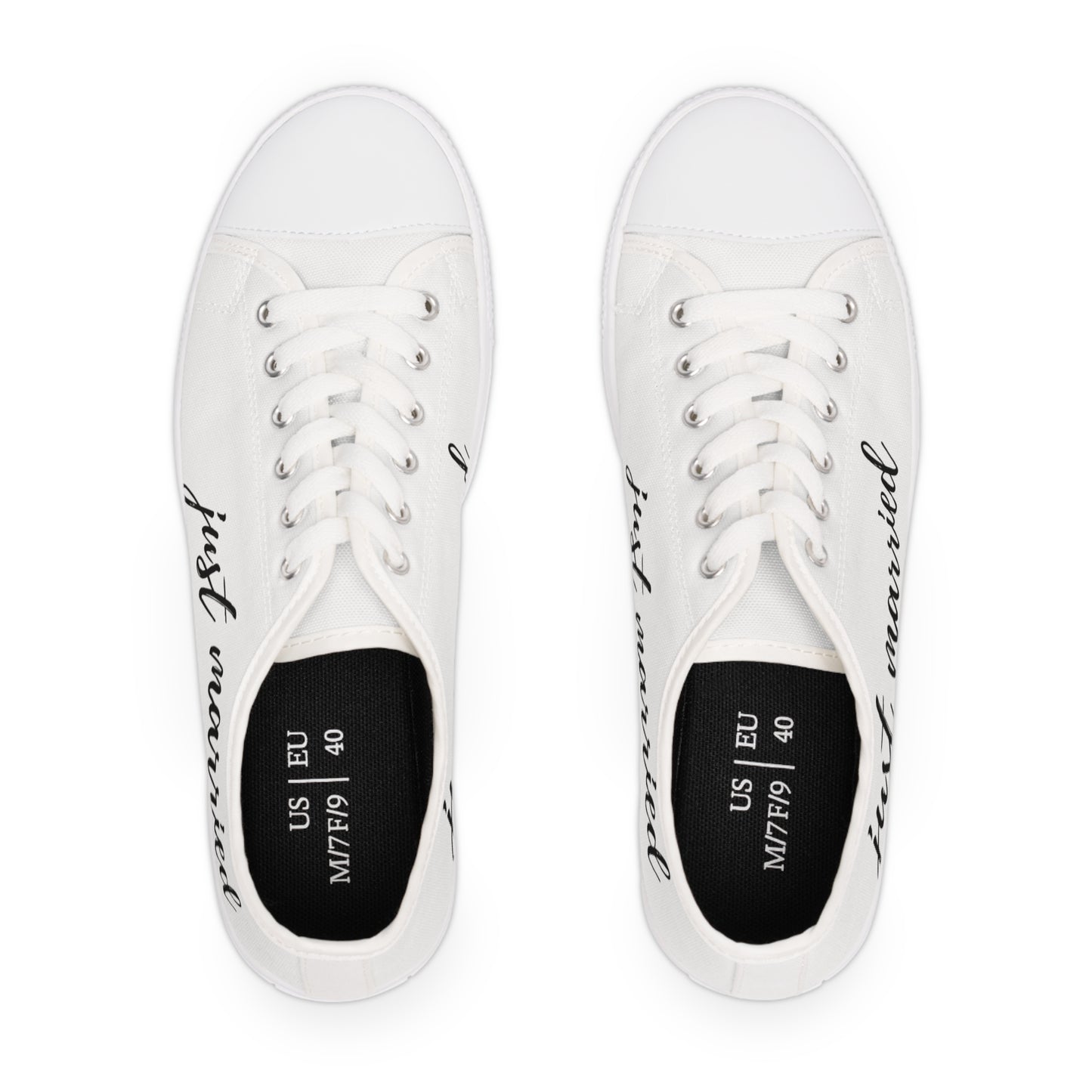 Just Married Women's Low Top Sneakers