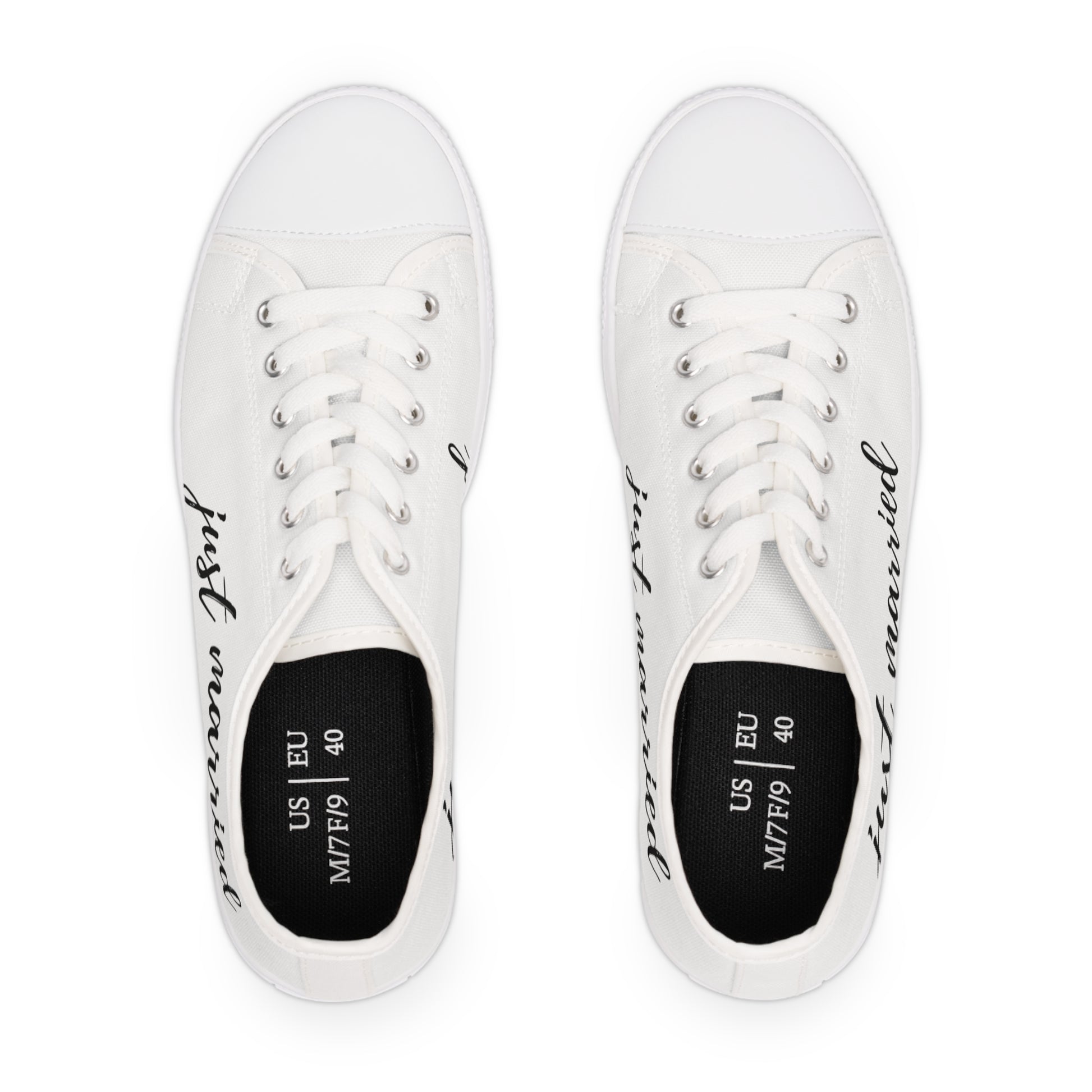 Just Married Women's Low Top Sneakers