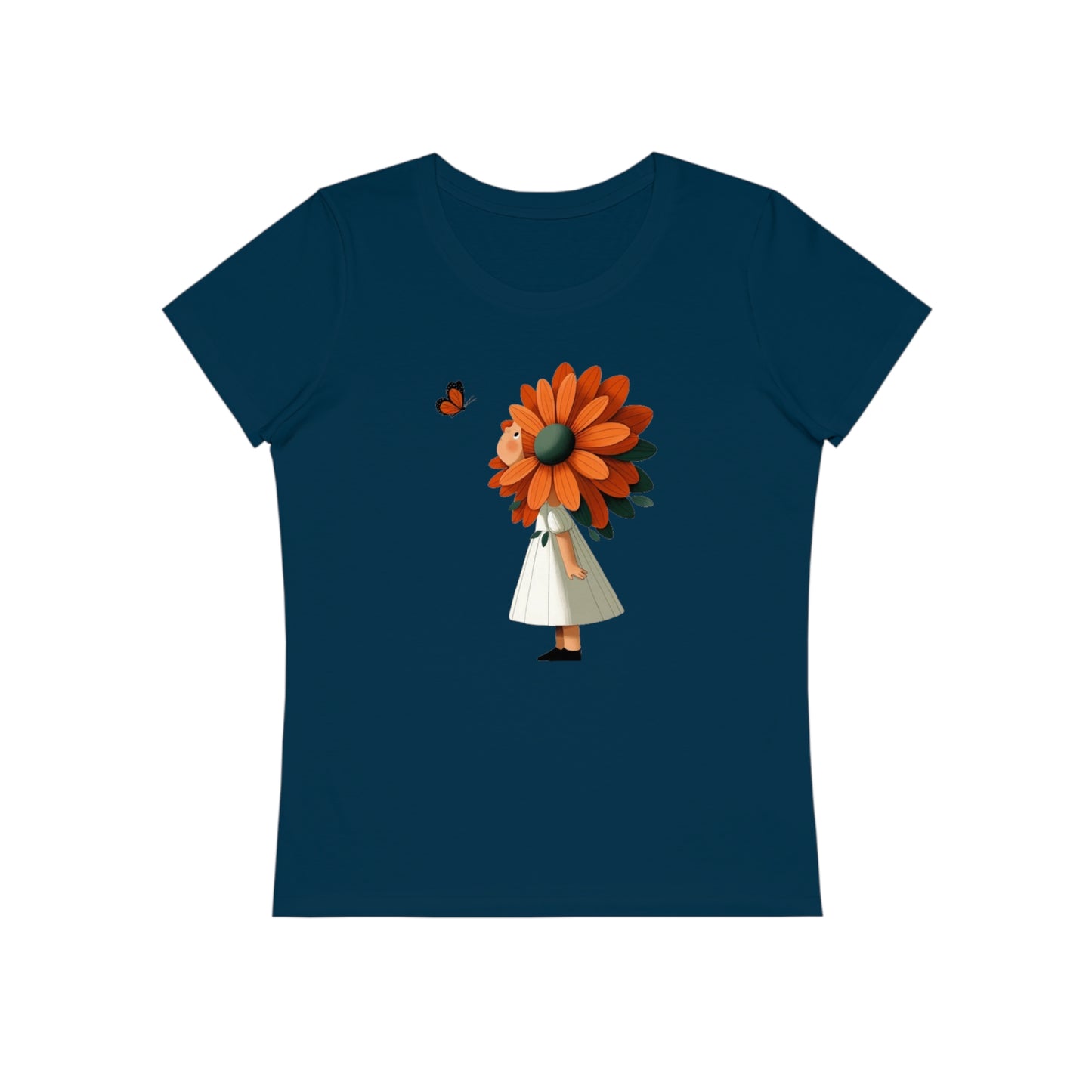 Girl Flower Women T-Shirt