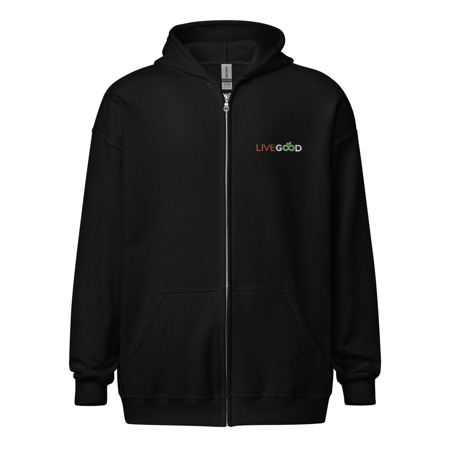 LiveGood Unisex heavy blend zip hoodie (embroidered)